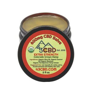 USDA Organic CBD Oil Salve (600mg CBD) – Extra-Strength